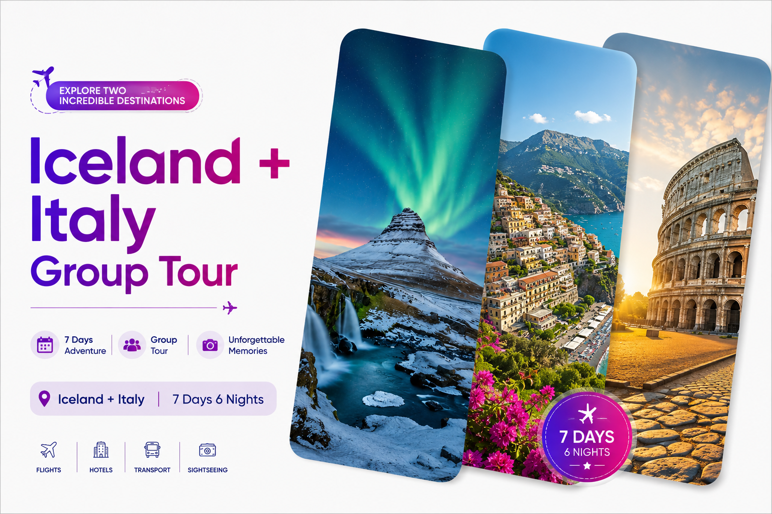 Iceland + Italy Europe Tour