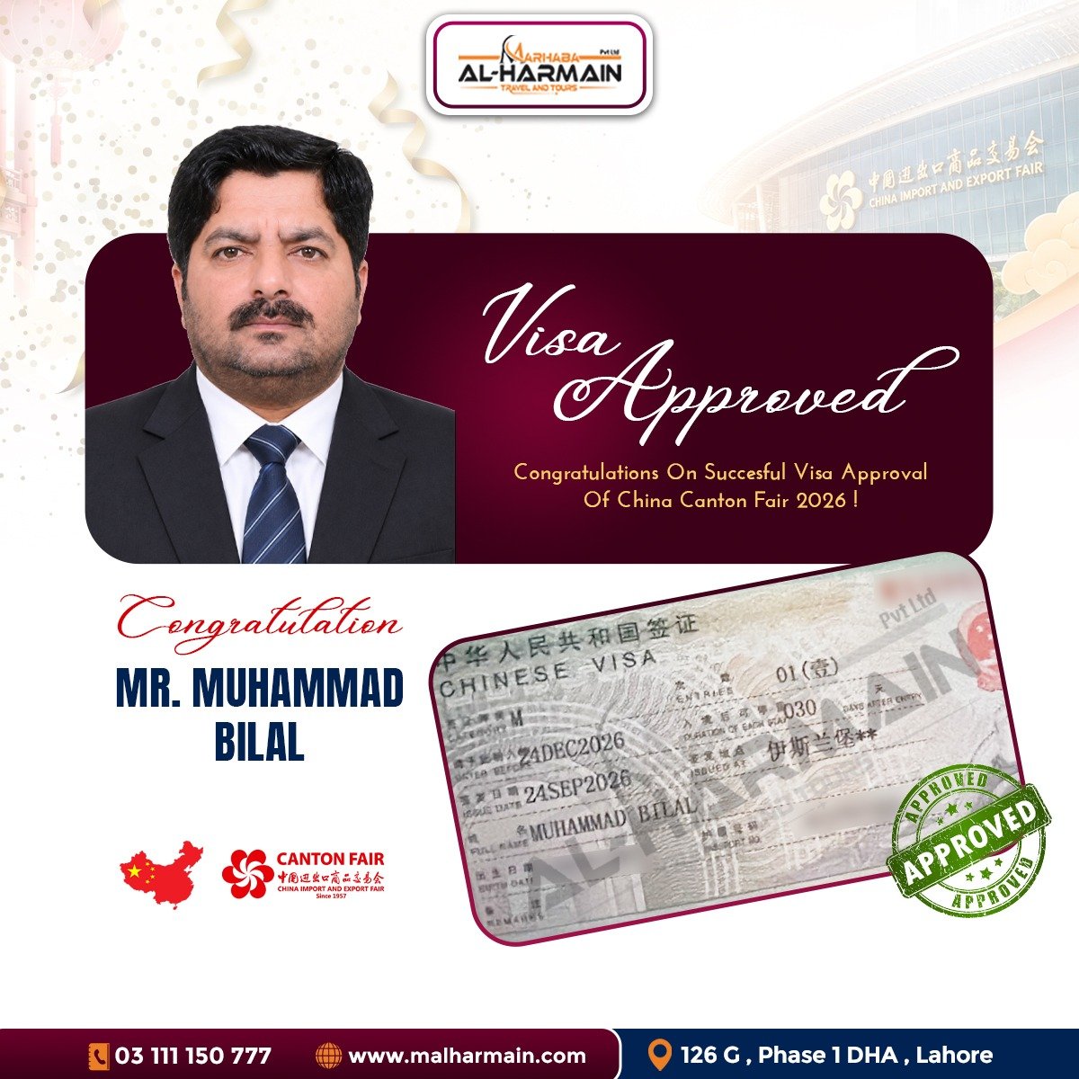 China visa approval